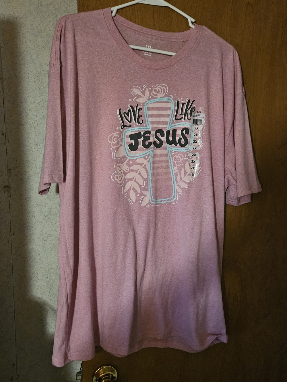 Love Like Jesus Pink Graphic Tee